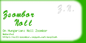 zsombor noll business card